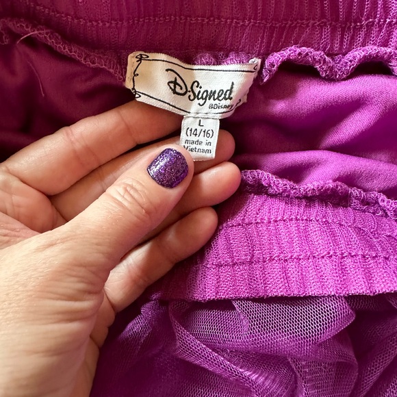 Purple Disney D-Signed tulle skirt like new Sz L Large - Picture 3 of 4